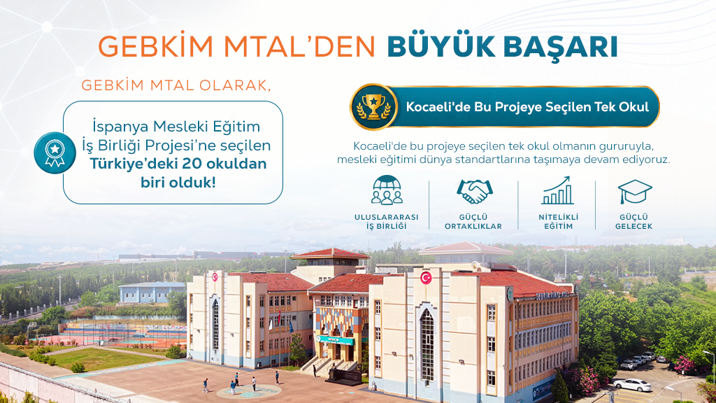 GEBKİM Mesleki ve Teknik Anadolu Lisesi Olarak Önemli Bir Başarıya Daha İmza Attık